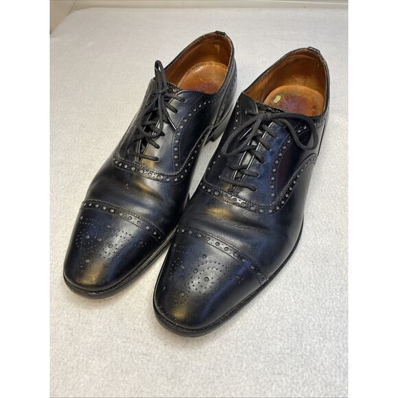 Vtg Church’s Diplomat Black Semi-Brogue Oxford 3-City London Paris NY 11.5 main image 13